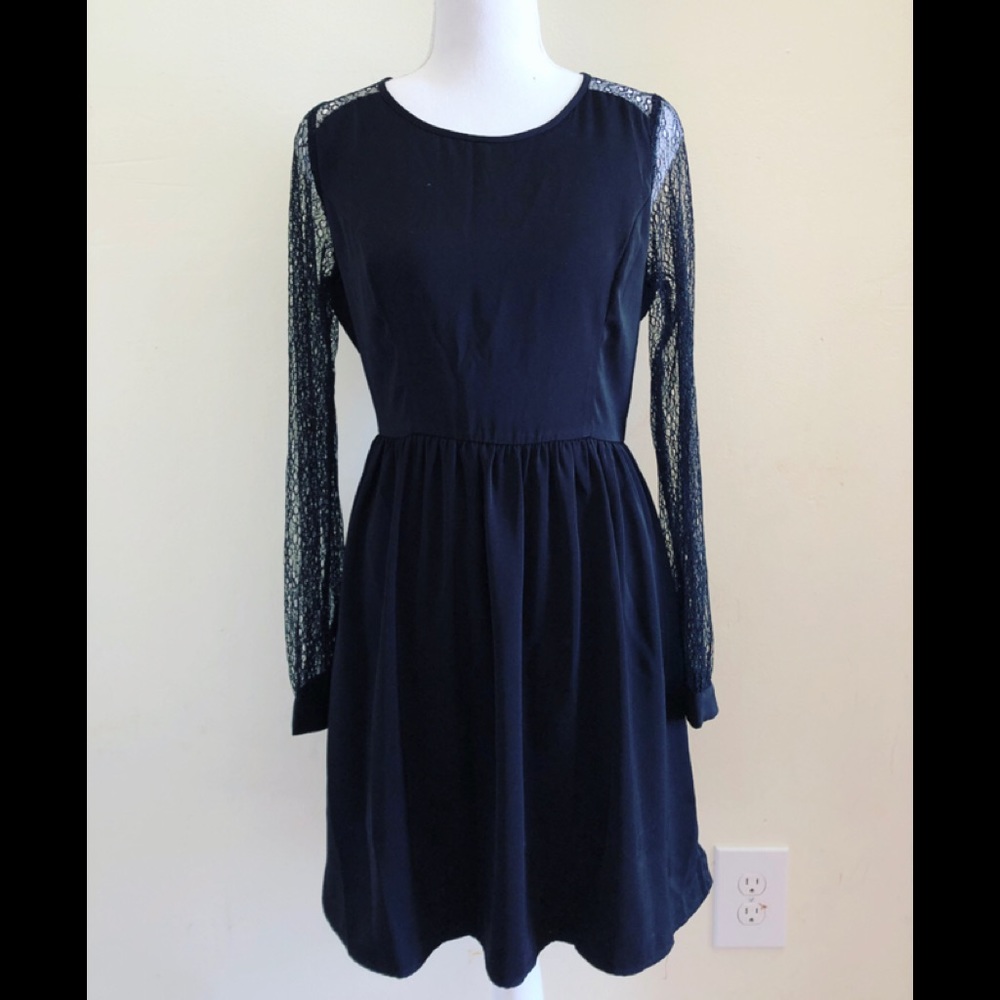 Lacy Black Dress by Doe & Rae